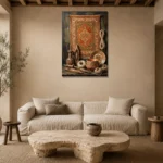 Premium Wall Art Dikey Html Edition – ETNICHWALL0826051 presented in a sophisticated home setting
