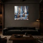 Premium Wall Art Kare Html Edition – ETNICHWALL0826052 shown in a warm modern interior