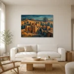 Premium Wall Art Yatay Html Edition – ETNICHWALL0826057 styled in a refined neutral interior