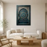 Premium Wall Art Dikey Html Edition – ETNICHWALL0826058 styled in a refined neutral interior