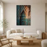 Premium Wall Art Dikey Html Edition – ETNICHWALL0826060 styled in a refined neutral interior