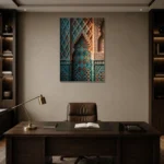 Premium Wall Art Dikey Html Edition – ETNICHWALL0826060 displayed in a contemporary gallery-inspired room