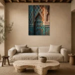 Premium Wall Art Dikey Html Edition – ETNICHWALL0826060 presented in a sophisticated home setting