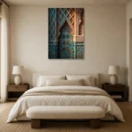 Premium Wall Art Dikey Html Edition – ETNICHWALL0826060 showcased in an elegant minimalist interior