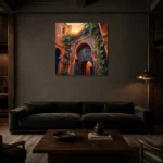 Premium Wall Art Kare Html Edition – ETNICHWALL0826063 shown in a warm modern interior