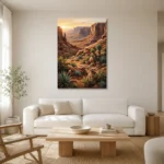 Premium Wall Art Dikey Html Edition – ETNICHWALL0826067 styled in a refined neutral interior