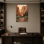Premium Wall Art Dikey Html Edition – ETNICHWALL0826069 displayed in a contemporary gallery-inspired room