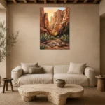 Premium Wall Art Dikey Html Edition – ETNICHWALL0826069 presented in a sophisticated home setting