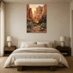 Premium Wall Art Dikey Html Edition – ETNICHWALL0826069 showcased in an elegant minimalist interior