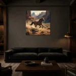 Premium Wall Art Kare Html Edition – ETNICHWALL0826072 shown in a warm modern interior