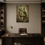 Premium Wall Art Dikey Html Edition – ETNICHWALL0826077 displayed in a contemporary gallery-inspired room