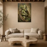 Premium Wall Art Dikey Html Edition – ETNICHWALL0826077 presented in a sophisticated home setting