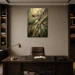 Premium Wall Art Dikey Html Edition – ETNICHWALL0826078 displayed in a contemporary gallery-inspired room