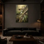 Premium Wall Art Dikey Html Edition – ETNICHWALL0826078 shown in a warm modern interior