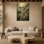Premium Wall Art Dikey Html Edition – ETNICHWALL0826078 presented in a sophisticated home setting