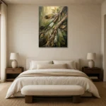 Premium Wall Art Dikey Html Edition – ETNICHWALL0826078 showcased in an elegant minimalist interior