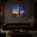 Premium Wall Art Kare Html Edition – ETNICHWALL0826080 shown in a warm modern interior