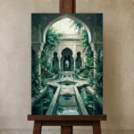 Premium Wall Art Dikey Html Edition – ETNICHWALL0826085 displayed on a studio easel