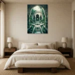 Premium Wall Art Dikey Html Edition – ETNICHWALL0826085 showcased in an elegant minimalist interior