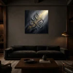 Premium Wall Art Kare Html Edition – ETNICHWALL0826088 shown in a warm modern interior