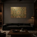 Premium Wall Art Yatay Html Edition – ETNICHWALL0826091 shown in a warm modern interior