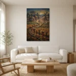 Premium Wall Art Dikey Html Edition – ETNICHWALL0826095 styled in a refined neutral interior