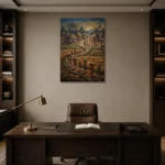 Premium Wall Art Dikey Html Edition – ETNICHWALL0826095 displayed in a contemporary gallery-inspired room