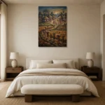 Premium Wall Art Dikey Html Edition – ETNICHWALL0826095 showcased in an elegant minimalist interior