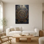 Premium Wall Art Dikey Html Edition – ETNICHWALL0826096 styled in a refined neutral interior