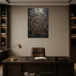 Premium Wall Art Dikey Html Edition – ETNICHWALL0826096 displayed in a contemporary gallery-inspired room
