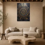 Premium Wall Art Dikey Html Edition – ETNICHWALL0826096 presented in a sophisticated home setting