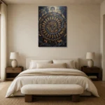 Premium Wall Art Dikey Html Edition – ETNICHWALL0826096 showcased in an elegant minimalist interior