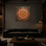 Premium Wall Art Kare Html Edition – ETNICHWALL0826098 shown in a warm modern interior