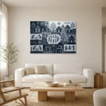 Premium Wall Art Yatay Html Edition – ETNICHWALL0826100 styled in a refined neutral interior