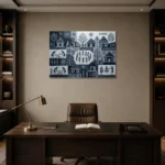 Premium Wall Art Yatay Html Edition – ETNICHWALL0826100 displayed in a contemporary gallery-inspired room