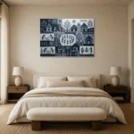 Premium Wall Art Yatay Html Edition – ETNICHWALL0826100 showcased in an elegant minimalist interior