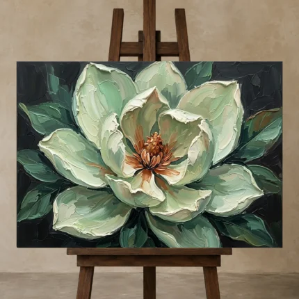 Premium Wall Art Yatay Html Edition – FKOWERWALL0826020 displayed on a studio easel