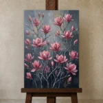 Premium Wall Art Dikey Html Edition – FKOWERWALL0826024 displayed on a studio easel