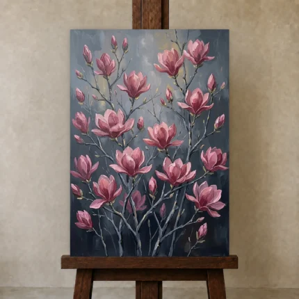 Premium Wall Art Dikey Html Edition – FKOWERWALL0826024 displayed on a studio easel