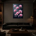 Premium Wall Art Dikey Html Edition – FKOWERWALL0826031 shown in a warm modern interior