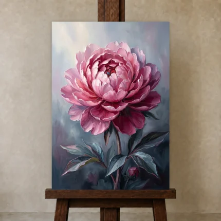 Premium Wall Art Dikey Html Edition – FKOWERWALL0826041 displayed on a studio easel