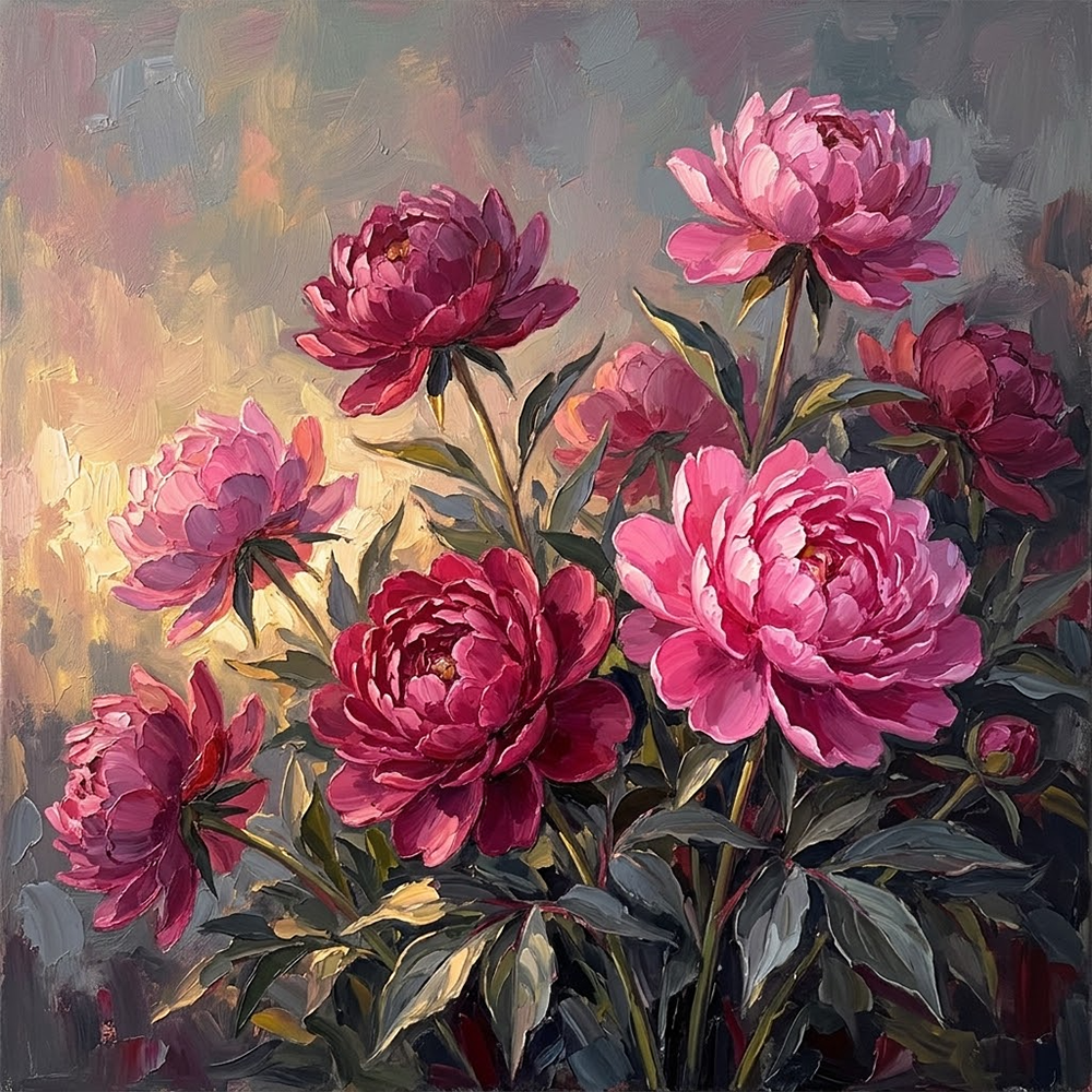 Bloom Horizon Peony Art Print Rose Editorial Art Print
