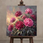 Premium Wall Art Kare Html Edition – FKOWERWALL0826045 displayed on a studio easel