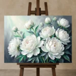 Premium Wall Art Yatay Html Edition – FKOWERWALL0826047 displayed on a studio easel