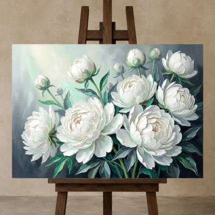 Premium Wall Art Yatay Html Edition – FKOWERWALL0826047 displayed on a studio easel