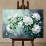 Premium Wall Art Dikey Html Edition – FKOWERWALL0826049 displayed on a studio easel