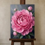 Premium Wall Art Dikey Html Edition – FKOWERWALL0826051 displayed on a studio easel