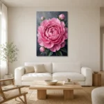 Premium Wall Art Dikey Html Edition – FKOWERWALL0826051 styled in a refined neutral interior