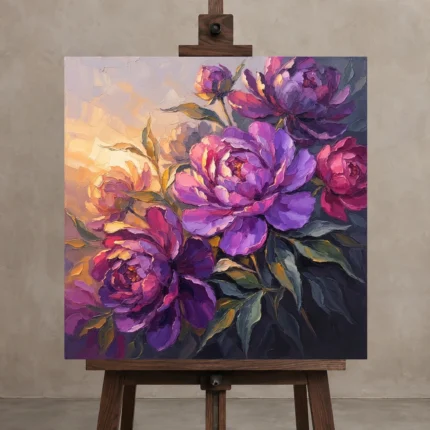 Premium Wall Art Kare Html Edition – FKOWERWALL0826054 displayed on a studio easel