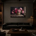 Premium Wall Art Dikey Html Edition – FKOWERWALL0826059 shown in a warm modern interior